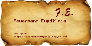 Feuermann Eugénia névjegykártya